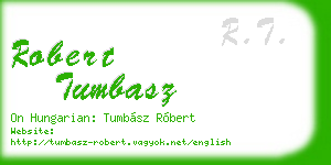 robert tumbasz business card